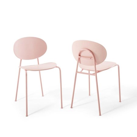 MODWAY FURNITURE Palette Dining Side Chair - Pink EEI-3902-PNK